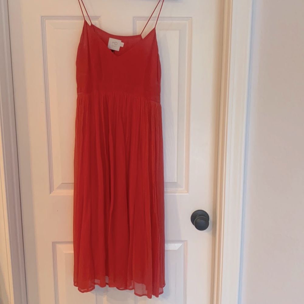 Red Spaghetti strap dress